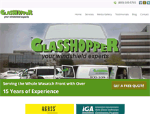 Tablet Screenshot of glasshopperautoglass.com